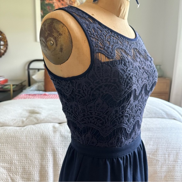 Lilly Pulitzer Rhea Fit & Flare Dress Sz XSTrue Navy - Picture 6 of 9